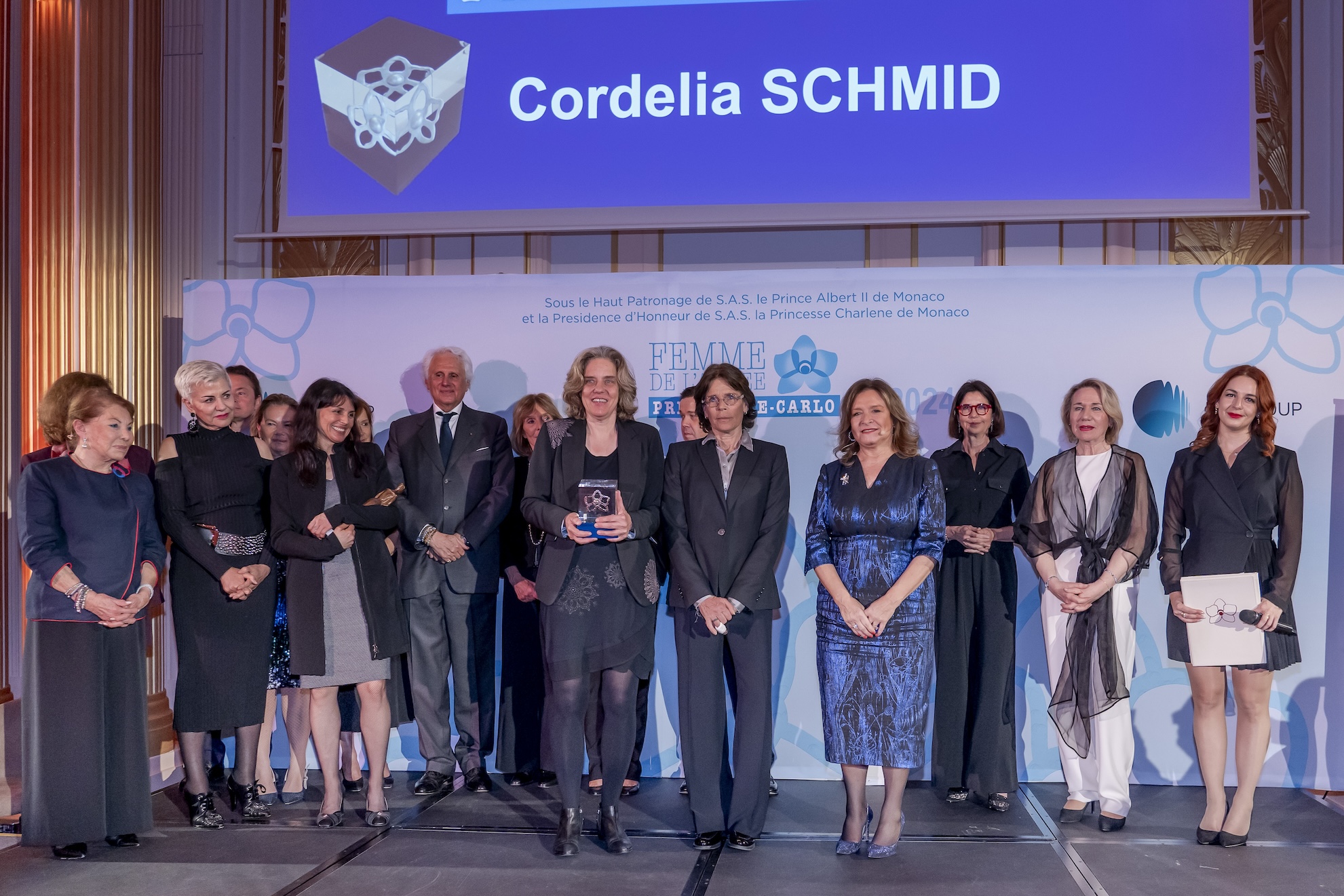 Photo of The Monte Carlo ceremony "International Woman of the Year 2024” award for Cordelia Schmid