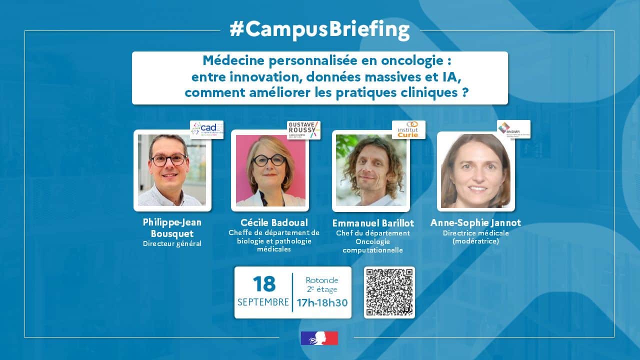 Présentation de la table ronde personnalisée en oncologie du 18/09/25 à PariSanté Campus